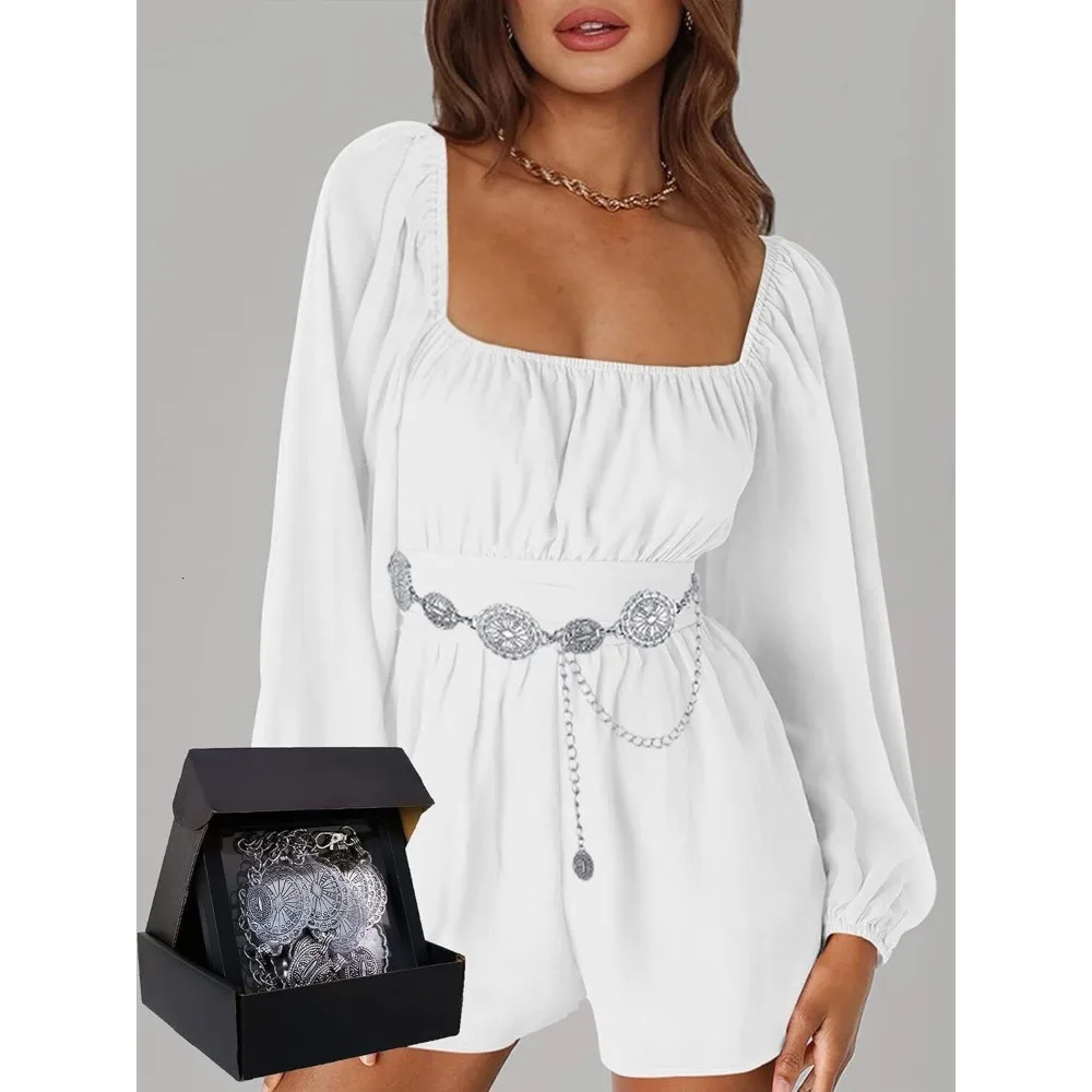 Metal Waist Chain Belt for Women Western Cowgirl Adjustable Concho Silver 250722