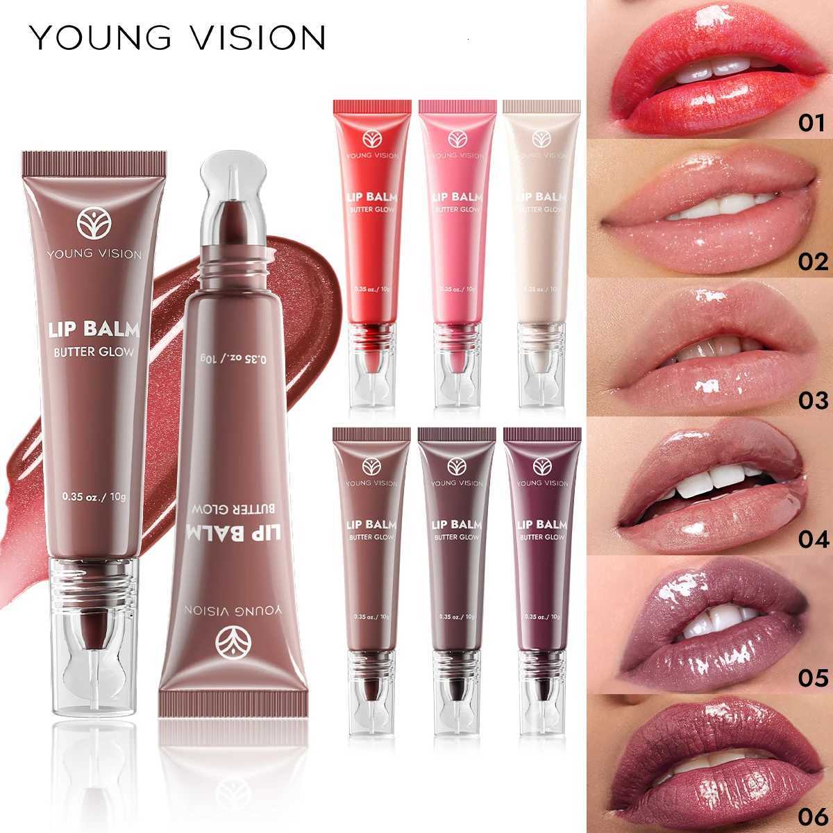 YOUNG VISION 6 Colors Matte Fine Shimmering Hydrating Pipe Lip Gloss Moisturizing Crystal Gloss Lip Gloss LayeringXJ250724
