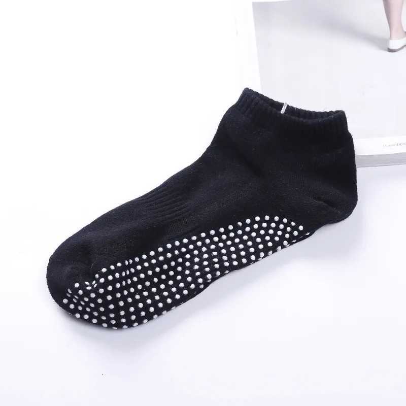 1 Pair Mens Cotton Non-Slip Socks With Grips Breathable Anti-Skid Floor Socks For Pilates Gym Fitness Size 39-44 X250725