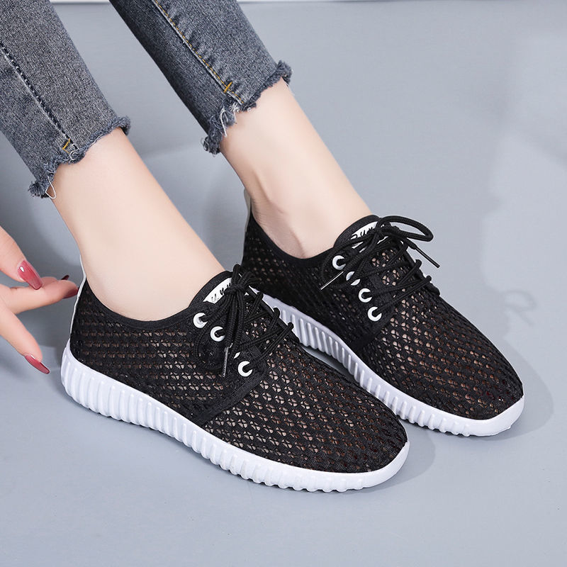 White Sneakers for Women, Breathable 2024 New Summer Mesh Thin Women's Versatile Hollow Casual Shoes, Mom's Choice ddmythur