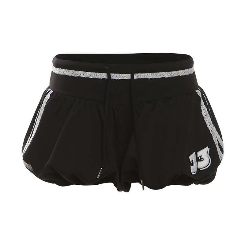 Ins2024 Style Summer New Women's Solid Color Slim Fit Street Fashion Low Waist Casual Shorts for Women ba0