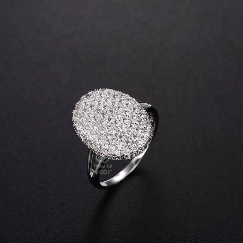 Real 925 Sterling Silver Twilight Ring for Women Micro Paved Zircon Stone Moissanite Rings Engagement Fine Jewelry
