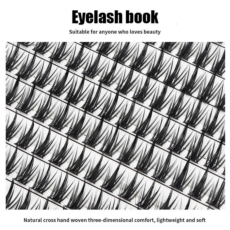 Individual Lashes Eyelash Book Clusters s False DIY at Home Cluster Makeup Kit 250714