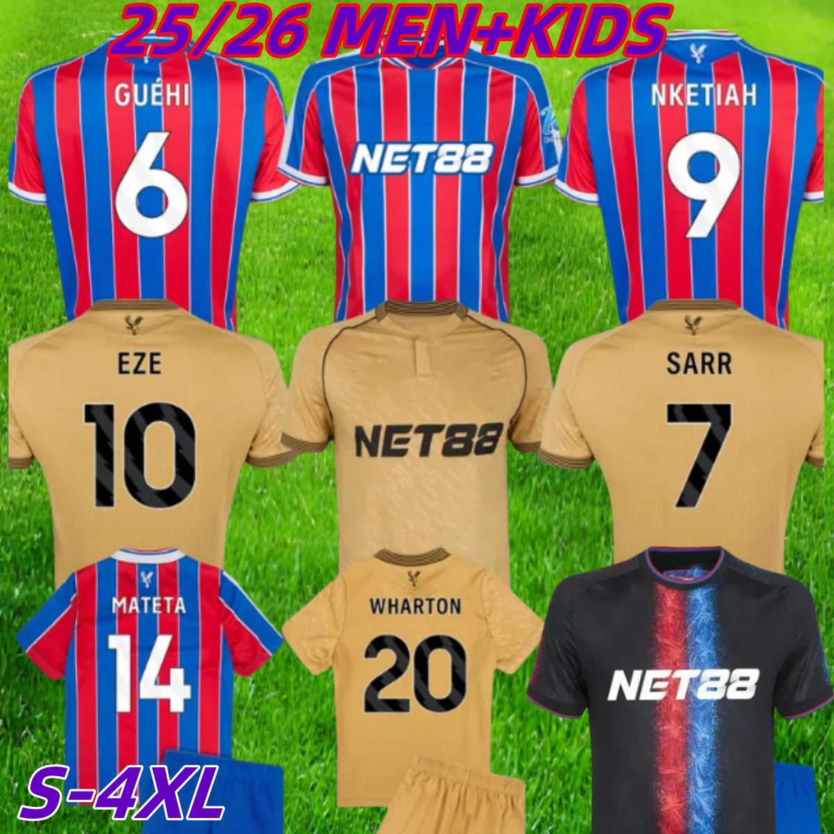 S-4XL 25 26 PaLaCes EZE 25 WINNER Soccer Jerseys 2025 2026 KAMADA DOUCOURE GUEHI J.AYEW CrYsTalS MATETA maillots de foot EDOUARD SCHLUPP Men kids kits Football