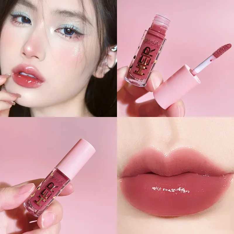 8 Colors Liquid Lipstick Waterproof Moisturizing Long Lasting Shiny Lip Gloss Natural Makeup Jelly Lip Glaze Shimmer CosmeticsXJ250724