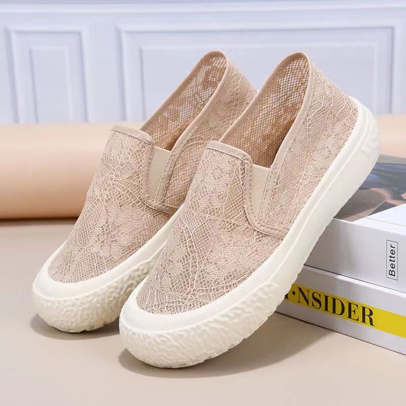 Spring and Summer Fisherman Soft Sole Non-Slip Women's Student Breathable Casual Versatile Canvas Shoes Sneakers Slip-On ddmythur