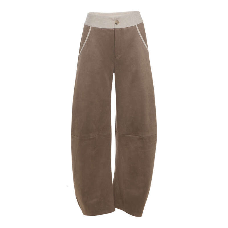 2024 Autumn New Women's Solid Color Loose Street Fashion High Waist Casual Straight Wide Leg Pants 60f
