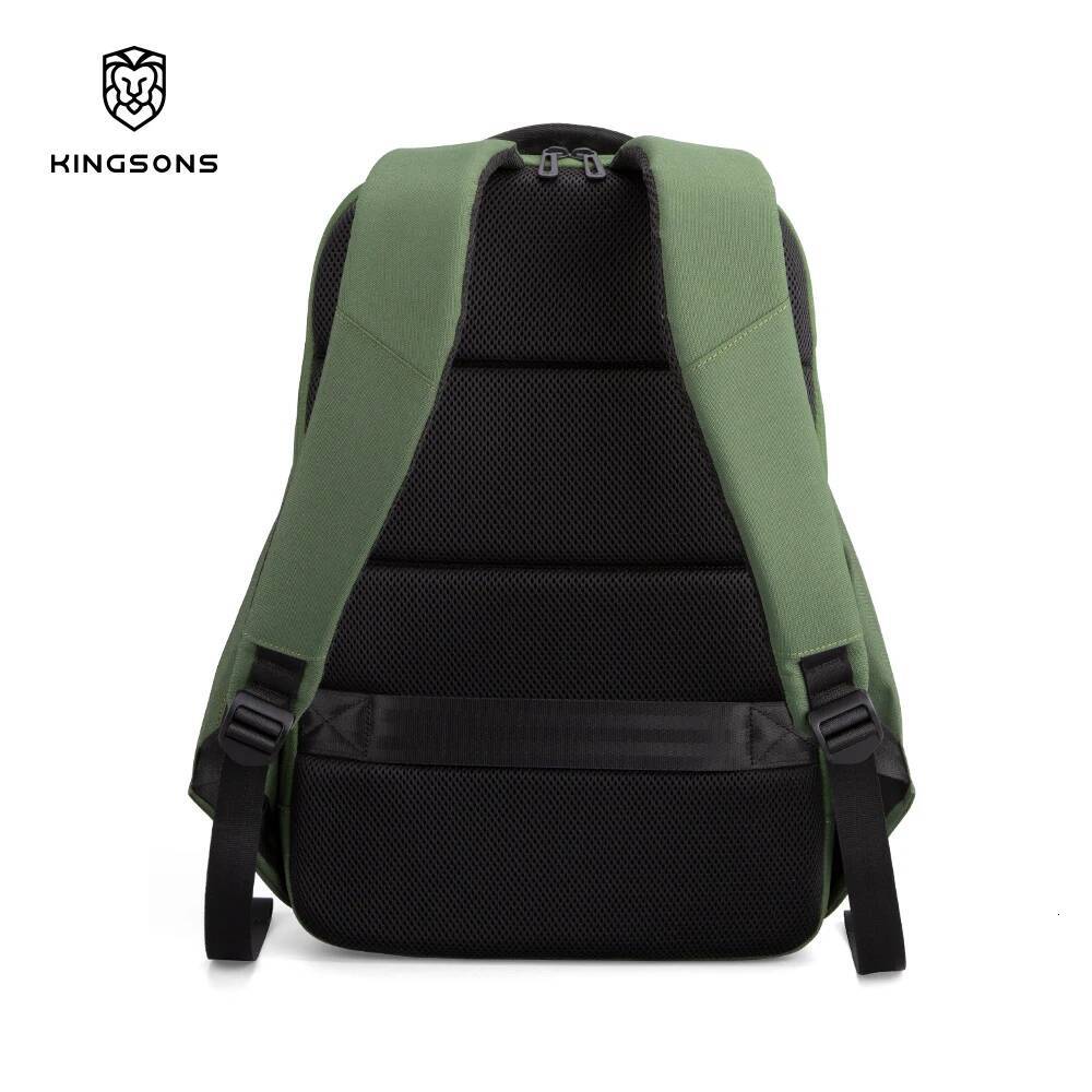 Kingsons New Recycled Poly For Men Women 15.6 inch Laptop Waterproof Travel Backpack With USB-A Charging Port high-quality