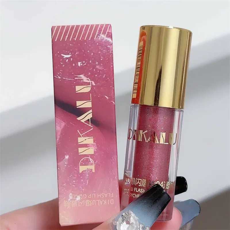 Waterproof Diamond Shimmer Glitter Lip Gloss 5 Colors Sparkling Glitter Liquid Lipstick Diamond Pearl Lip Gloss Sexy Lip Make UpXJ250724