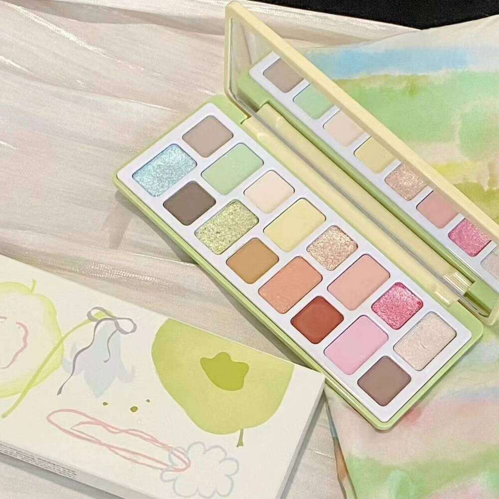 16Color Eyeshadow Glitter Chamelon Matte Pearlescent Shadow Palette Sequins Green Pink Sparkling Halloween Eye Makeup X250723 X250724