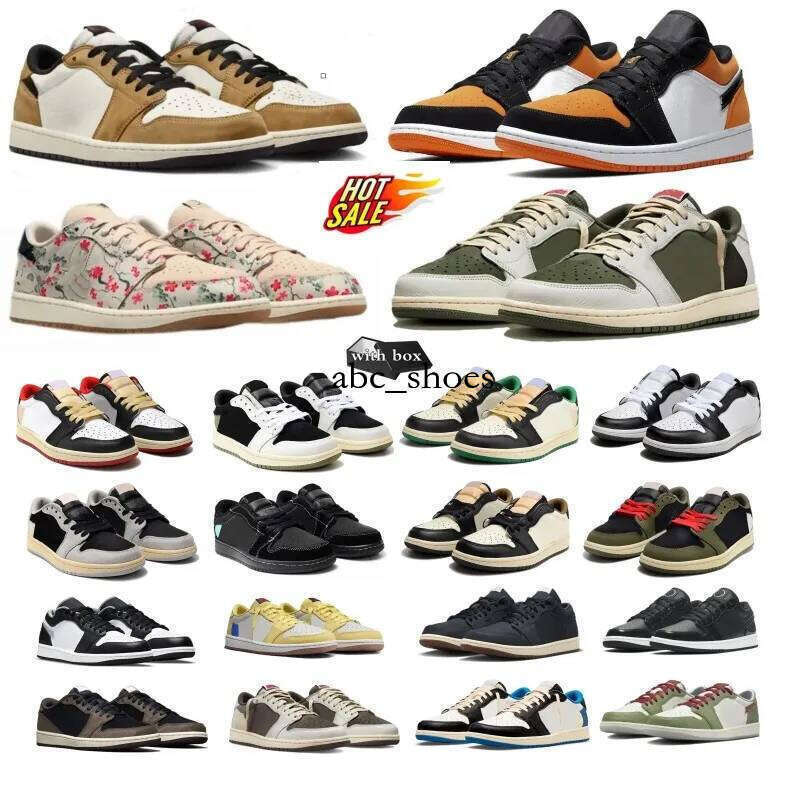 Coral Reef Men's Basketball shoes 1S Low Shattered Backboard Triple White UNC Rookie of the Year University Blue Black Toe Light Smoky Grey Bred Women Outdoor