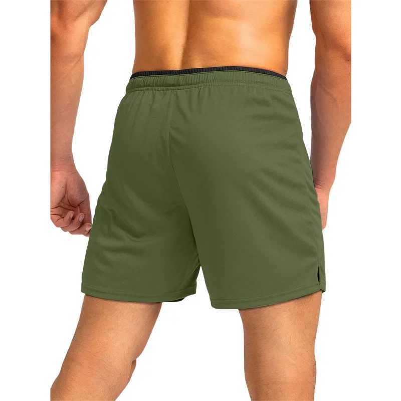 2025 Summer Brand Men Sports Shorts Quick Dry Zipper Pocket Training Shorts Summer Fitness Joggers Casual Gym Shorts Pants Male W250724