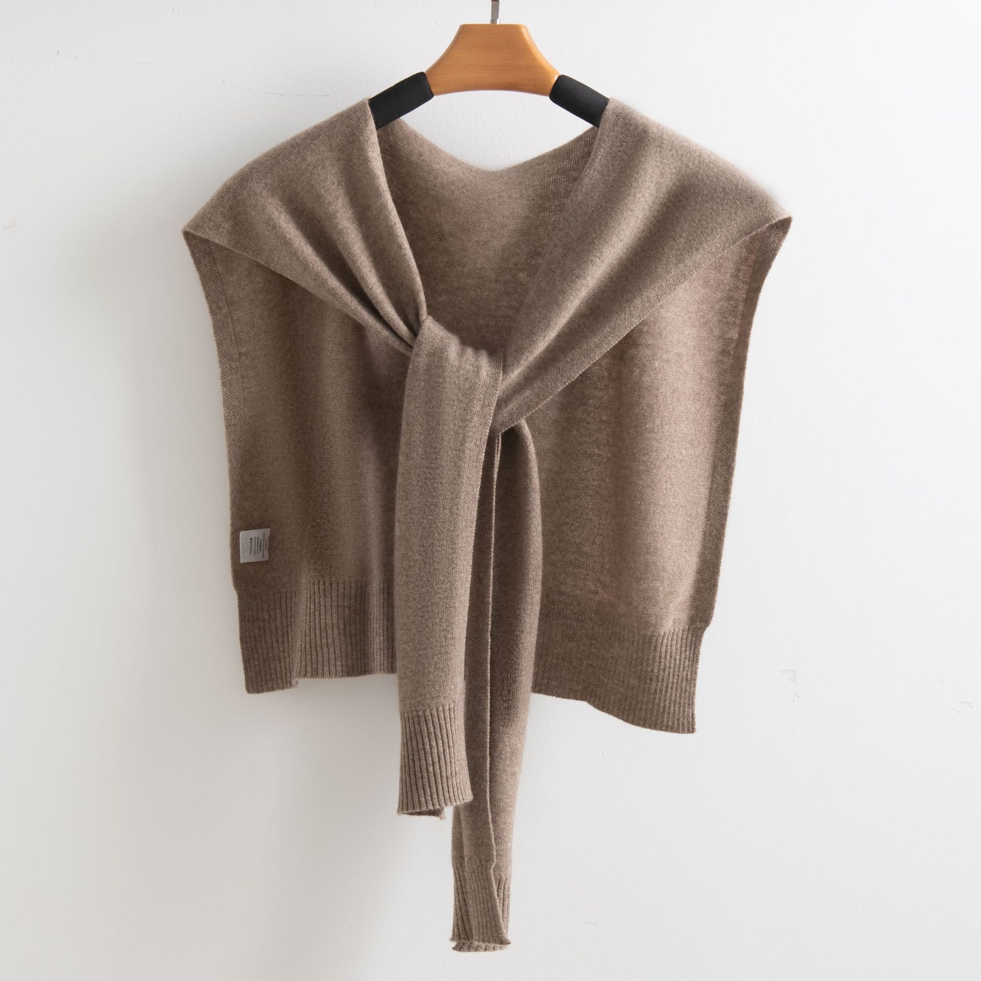 K1474 Four Seasons Cashmere Knitted Outer Shawl Women's High-end Shoulder and Neck Protection Multifunctional Scarf