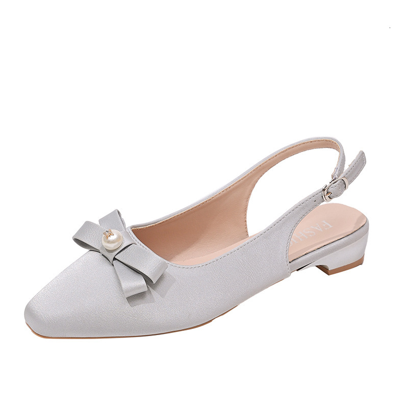 Ddmysports French Style Mid Heel Bowknot Peep Toe Sandals Fairy Spring Summer Dress Evening Elegant Single Shoes Outdoor Shoes