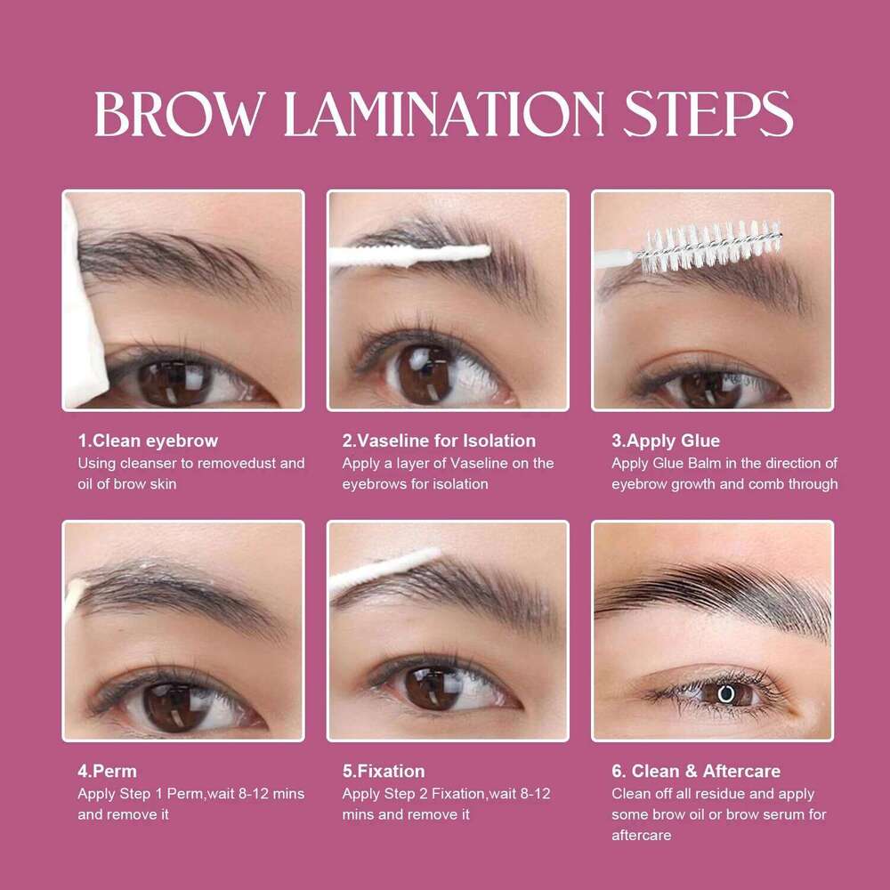 Eyebrow & Lash Lift Professional Eyelash Perm 2-In-1 Eyelashes Perming Brow Lamination Kit with Accessories DIY Home X250725