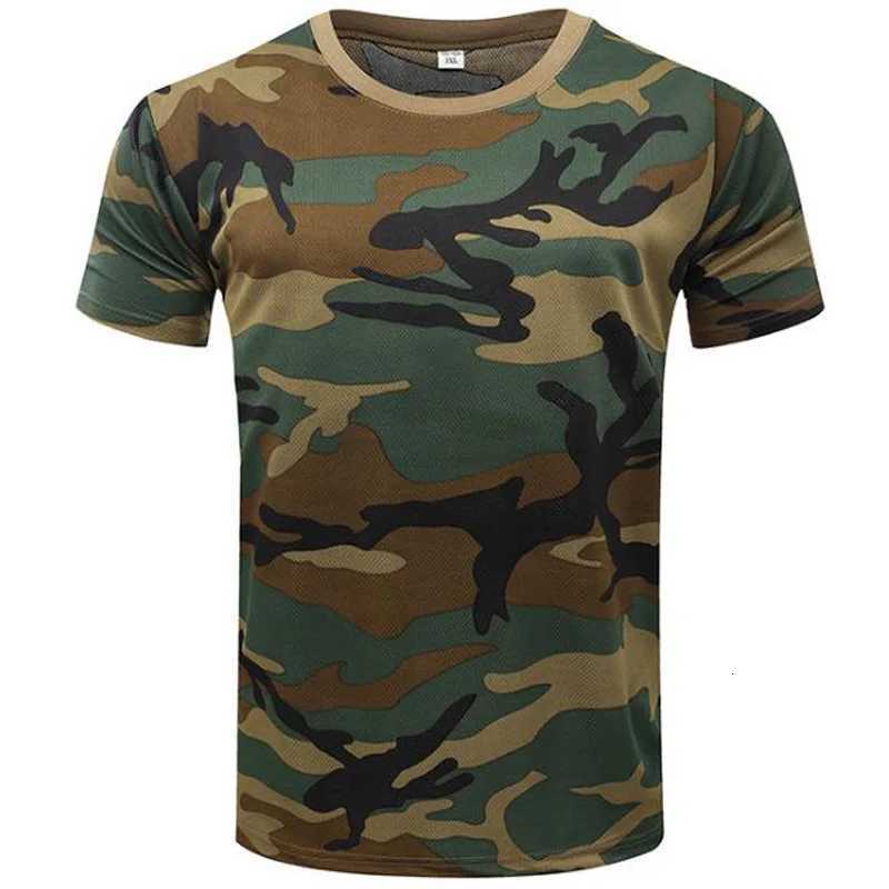 Leaf Forest Camouflage T Shirt Men Jungle Desert Camo T-shirt Quick Dry 3D Print Tops Short Sleeve Mens Gym Fitness Tee Shirts Y250724