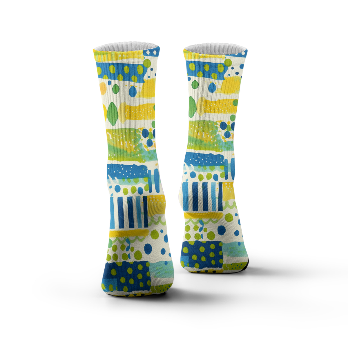 Colorful Abstract Pattern Unisex Tube Designer Socks C087