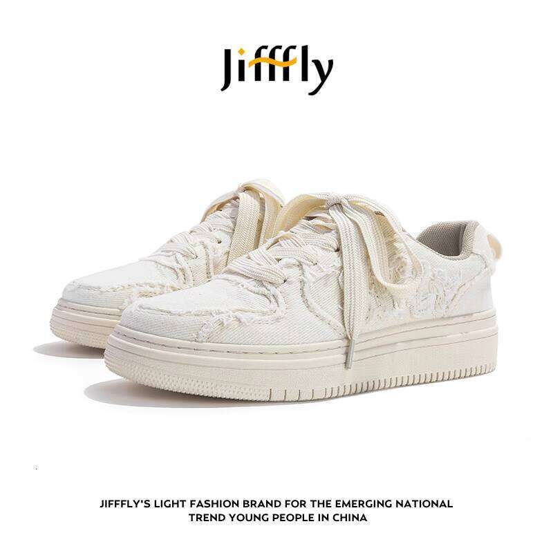 Jifffly Men's Sneakers 2025 Summer New Versatile Breathable Trendy White Couple Casual Sports Shoes