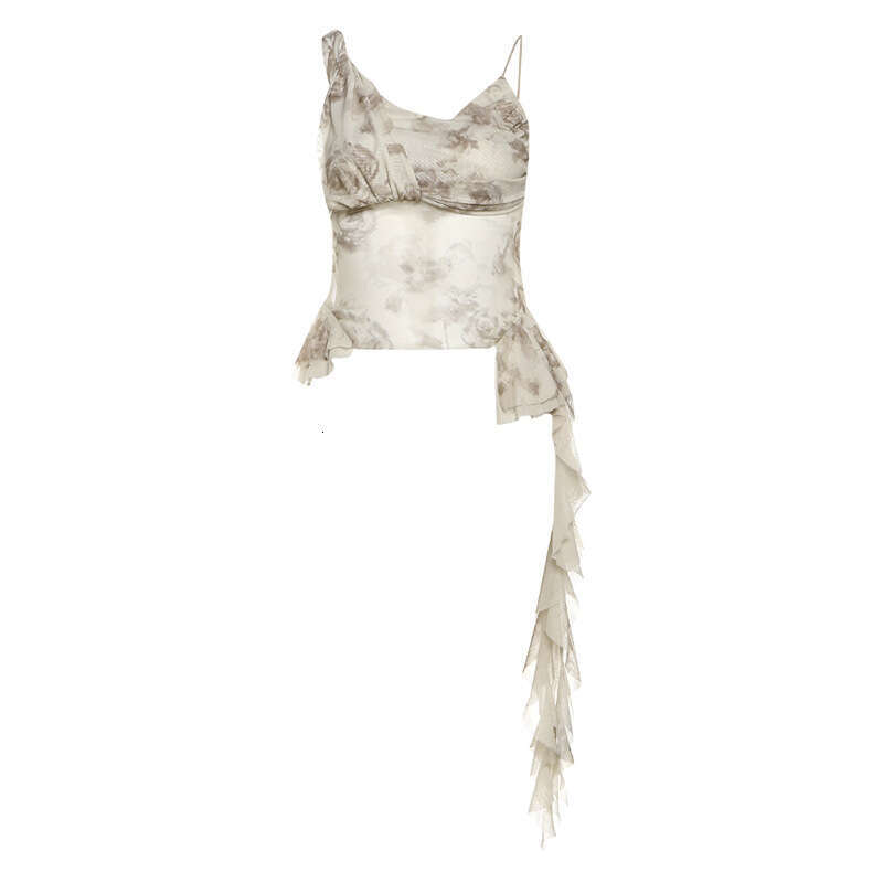 2025 Women's Independent Column Summer New Street Fashion Printed Sexy Slim Camisole for Women 8d3