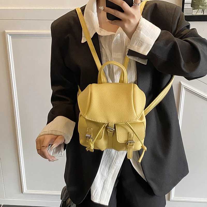 Mti-Pocket Ladies Bag Simple And Stylish Texture Luxury Versatile Small Backpack Fresh And Natural High-Grade Leather Handbag Y250724