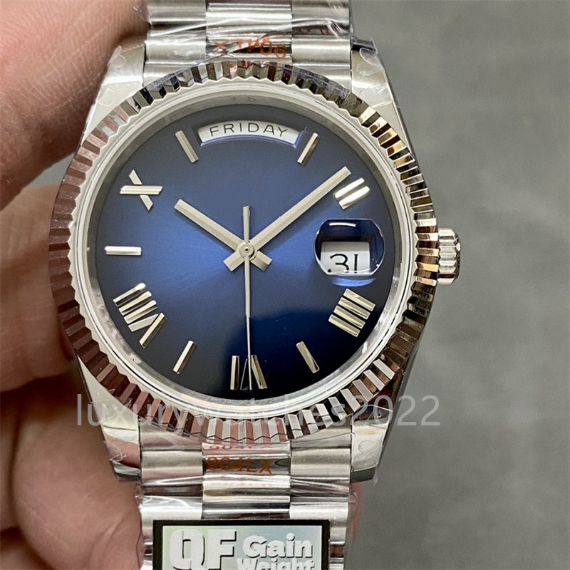 Super Version Mens Watch 40mm 228236 Cal. 3255 Movement Automatic Mechanical Watches for Men's Gradient Blue Dial with Roman Time Scale QF Factory Men's Wristwatches