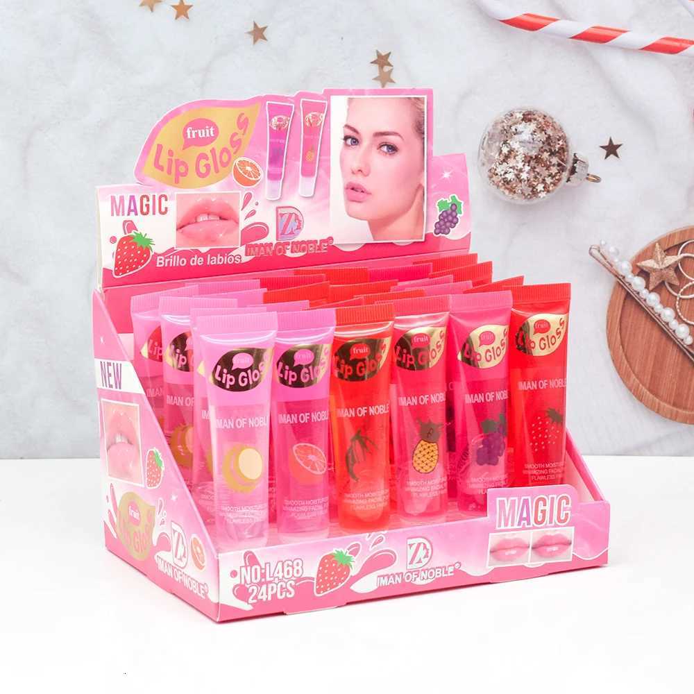 6pcs/set Moisturizing Clear Lip Gloss Pineapple strawberry grapes Translucent Plumping Lip Oils Gift SetXJ250724