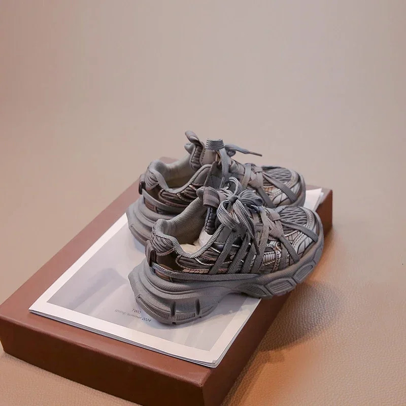 Chunky Sneakers for Children Girls Basketball Shoes Fashion Versatile Kids Casual Boys Sports School Breathable 250725