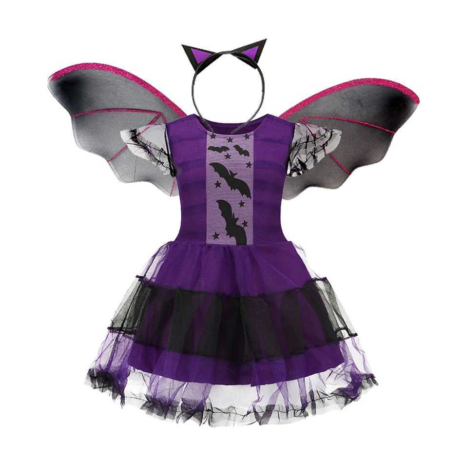 2025 Girls Halloween Cosplay Vampire Clothes Witch Costume Carnival Par Cosplay Dress Clothes Infant Costume Z250725