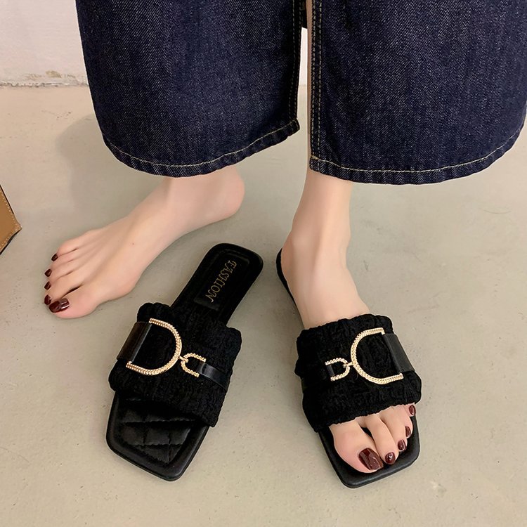 Free shipping 2025 new designer slippers flat slides for women sandals girl white black fashion slipper outdoor shoes 35-43