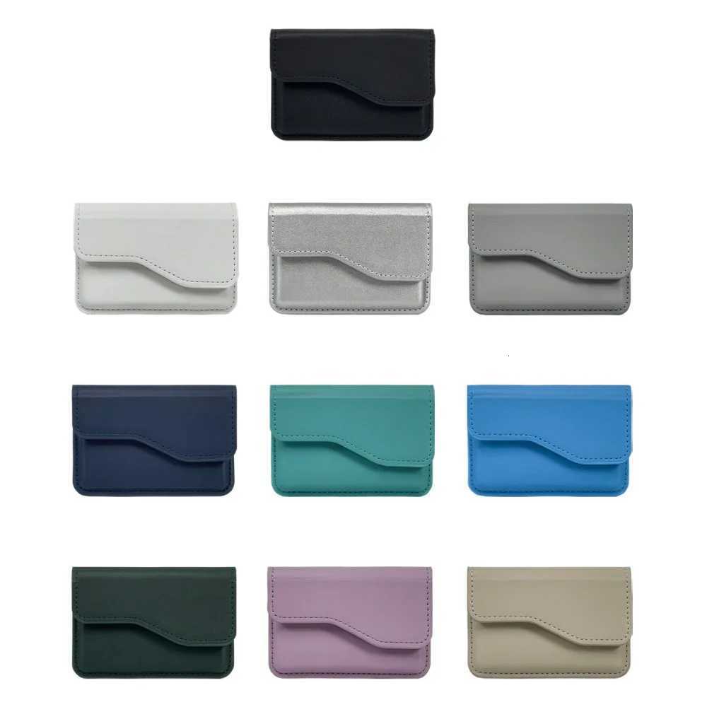 Cash Wallet Phone Back Magnetic Card Bag PU Leather Side-opening Flip Card Case Multifunction Portable Card Holder Male/Famale Z250725