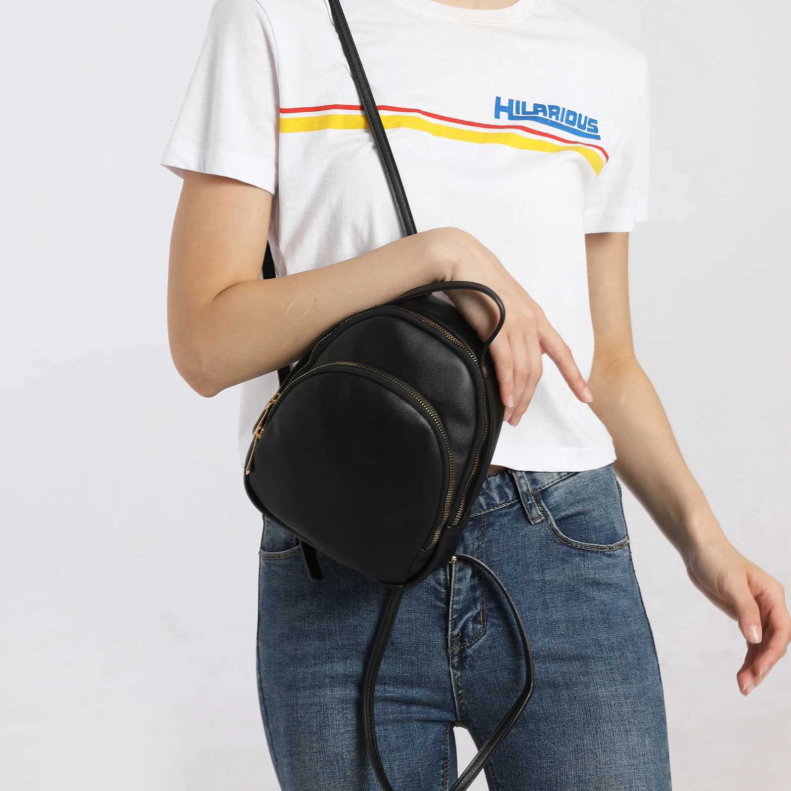 Mini Backpack for Women Travel Cute Purse and Shoulder Bag PU Leather Fi Knapsacks Y250724