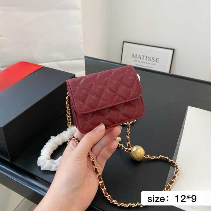 Totes Luxury Designer Bag Handbag Fashion Mini Flap Purse Brands Tote Black Side Bags Woman Metal Classic Handbag Lady High Quality Crossbody with Chain Dust Bag