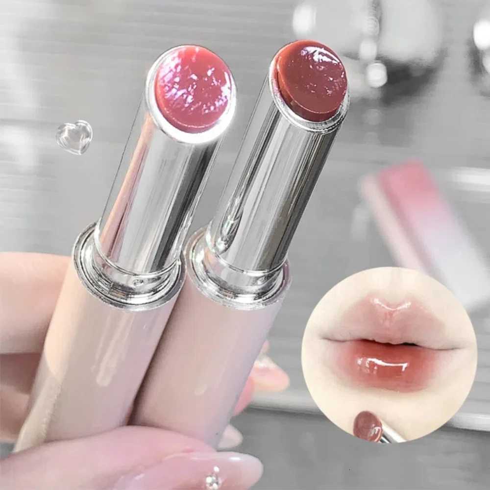 Jelly Solid Lip Gloss Cute Hydrating Mirror Red Brown Lipstick Clear Moisturizing Lips Tint Nature Nude Lip Makeup CosmeticsXJ250724