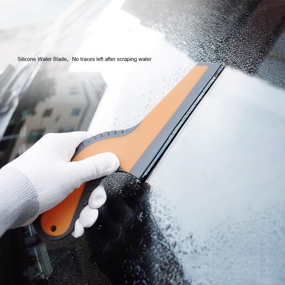 Professional Comfort Grip Squeegee with Soft Rubber Blade | Ergonomic Tool for Scratch-Free Car PPF Installation, Window Tinting & Glass/Mirror Cleani