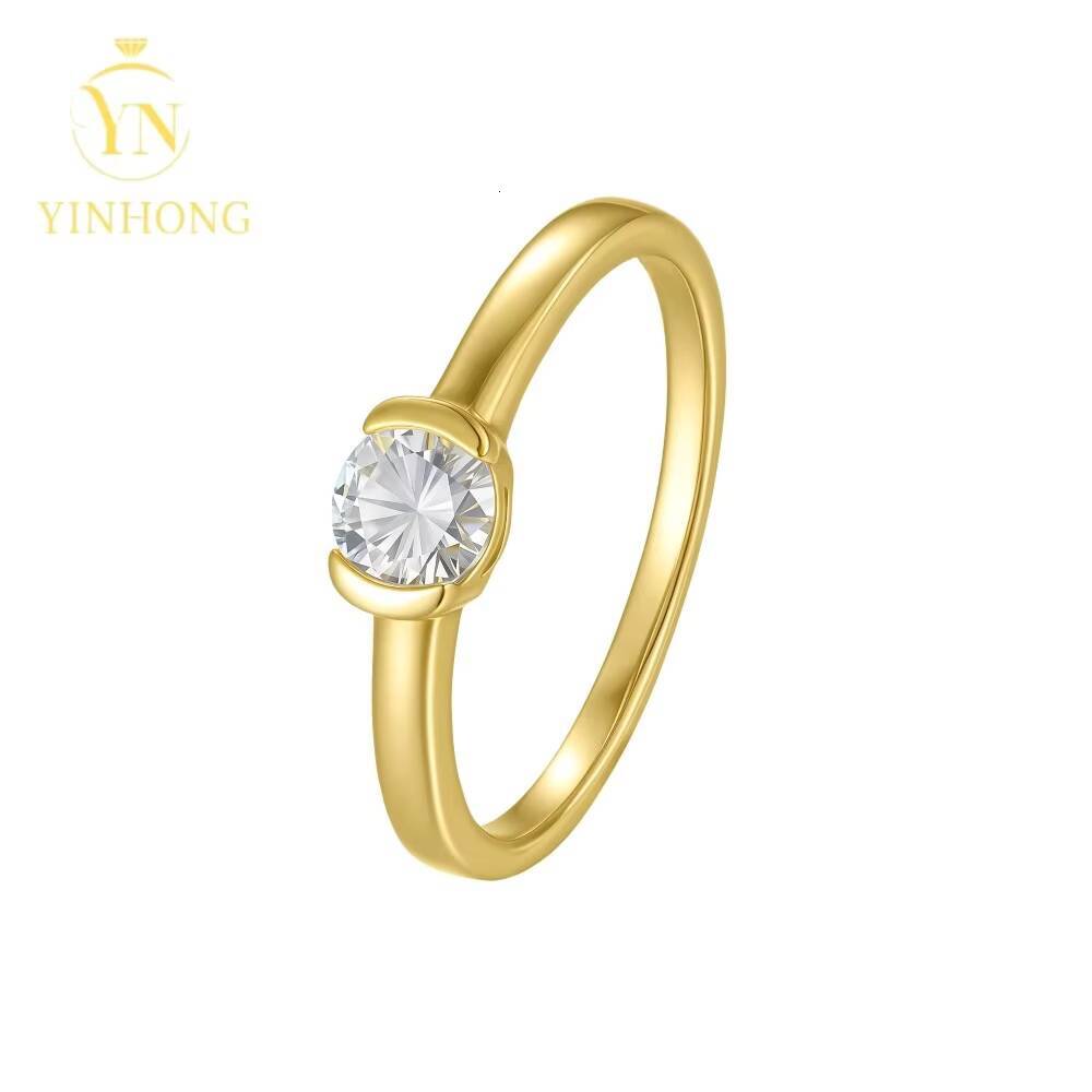 925 Sterling Silver Womens Ring Manufacturer 0.5ct Crushed Ice Elongated Radiant Moissanite Ring
