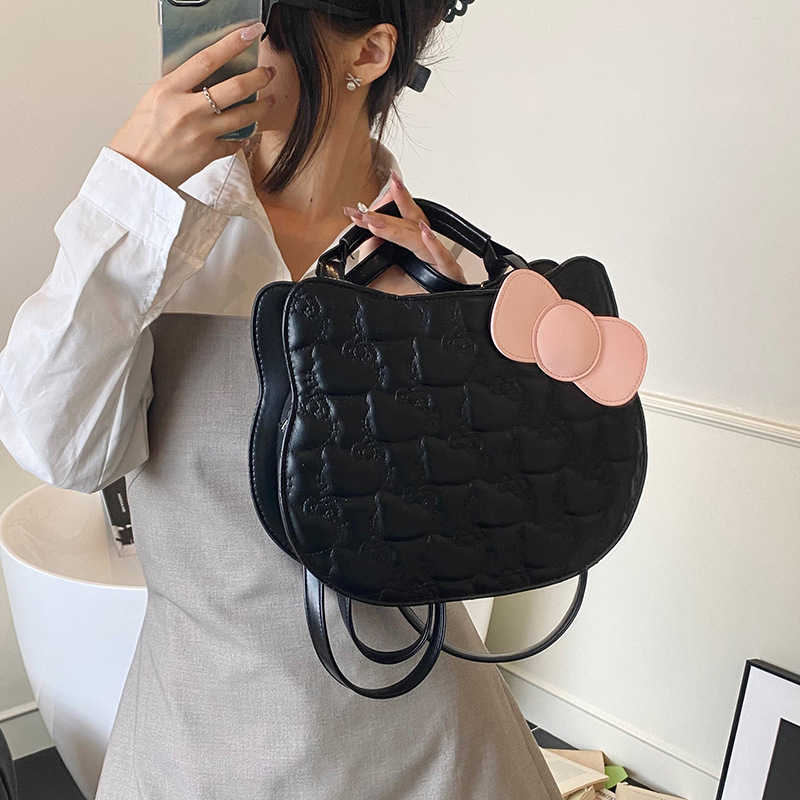 Women's Fashionable Diamond Grid Backpack, Free Shipping, Designer Luxury New Crossbody Bag, Casual Travel Backpack