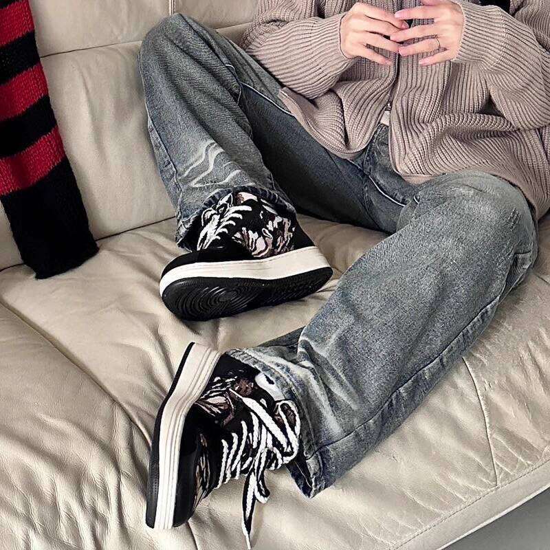 Jifffly Unisex Casual High Platform Sneakers - Trendy Athletic Shoes for Students