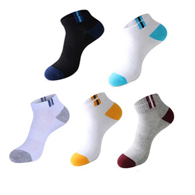 5Pairs High Quality Men Socks Short Sock Deodorant Male Mesh Breathable Summer Dress Socks Classic Plus Size 38-48 X250725