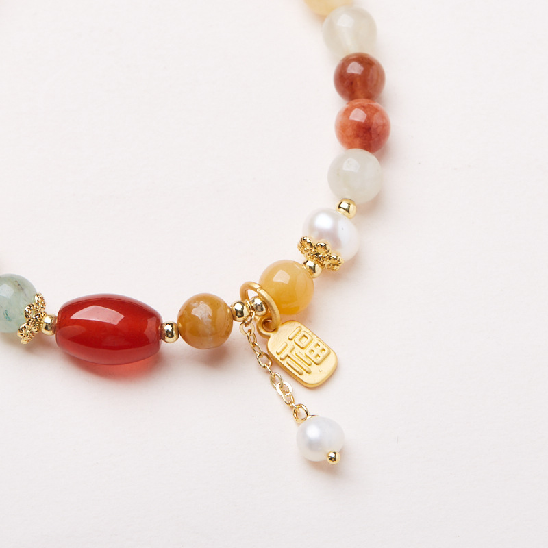 New Design Chinese Style Versatile Blessing Bracelet Good Luck Jewelry Gift for Female Besties