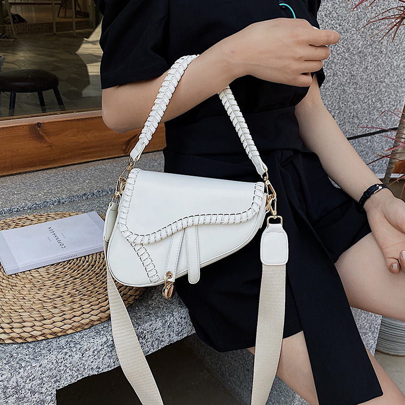 Luxury Brand Designer Bag Niche Design High-End 2025 New Underarm Woven Saddle Bag Handheld Shoulder Bag Versatile Crossbody Women's Bag