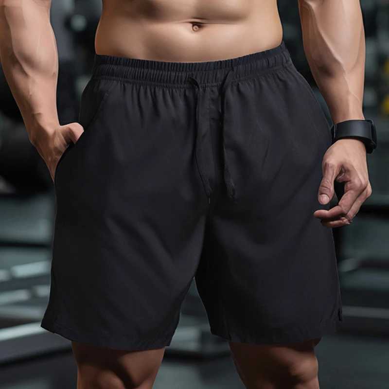 2025 New Mens Shorts Single-Layer Woven Quick Dry Solid Color Running Fitness Sports Casual American-style Youth Shorts W250724