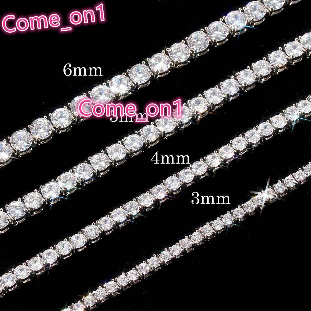 Fast Delivery Hot Sale Necklace Tennis Chain Gold Plated Cubic Zircon Jewelry Hiphop Tennis Link Chain