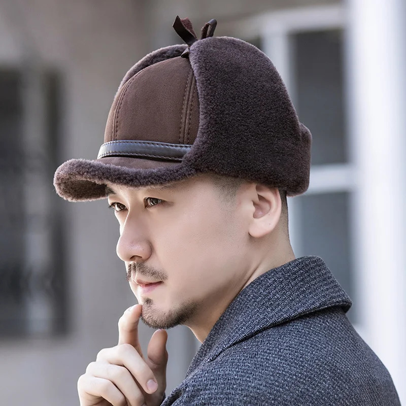 Winter Hats Woman Wool Fur Hat Unisex Warm Bomber Russian Hat Woman Ushanka Hats With Ear Flaps Thick Snow Earflaps Baseball Cap 250724