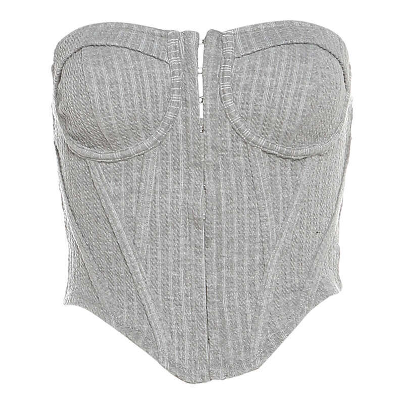 2023 Summer New Women's Solid Color Slim Fit Fashion Off-Shoulder Sexy Tube Top Backless Vest 40a