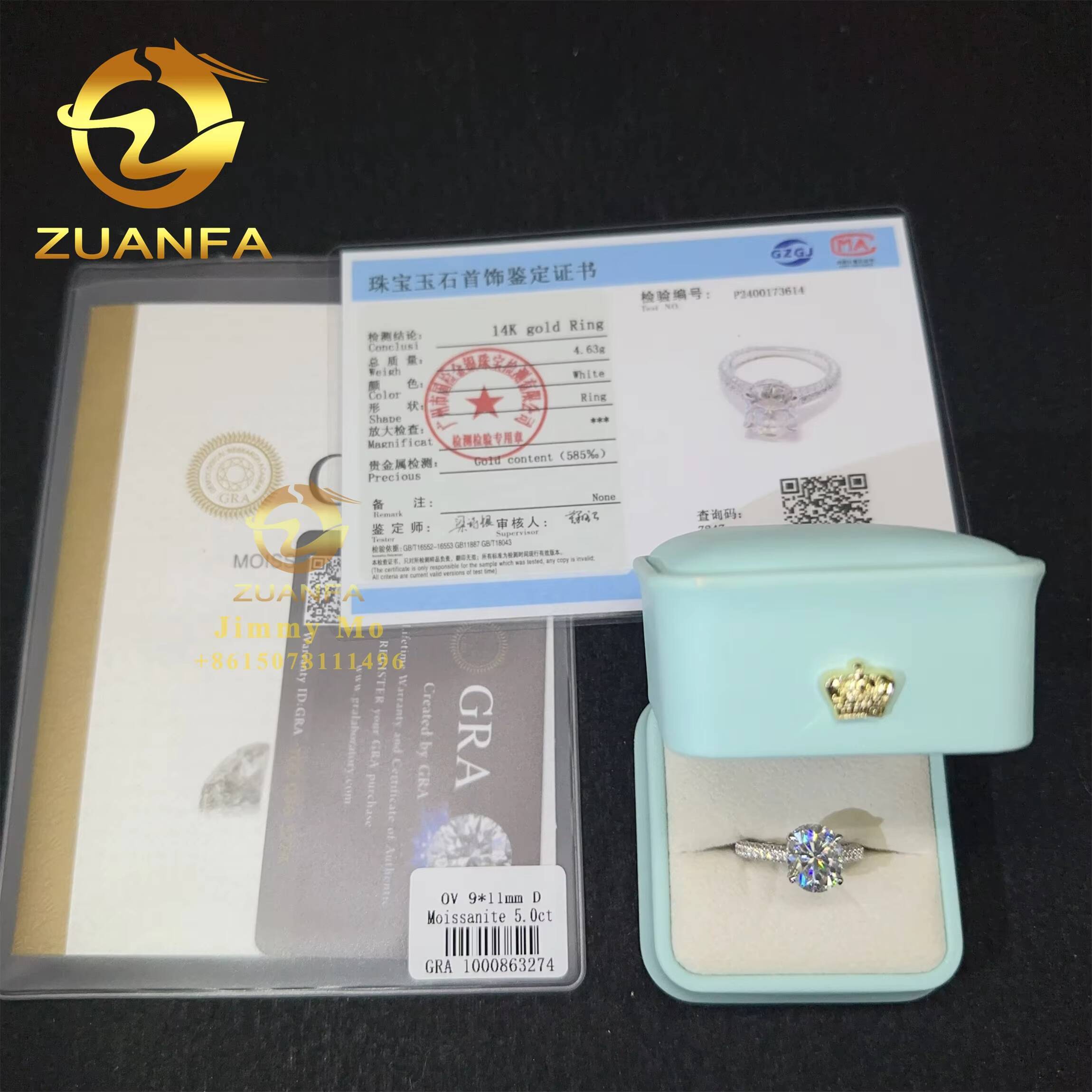 Elegant Gorgeous 14k White Gold 5ct Iced Crushed Oval Moissanite Diamond Engagement Wedding Band Ring Anniversary Women Gift