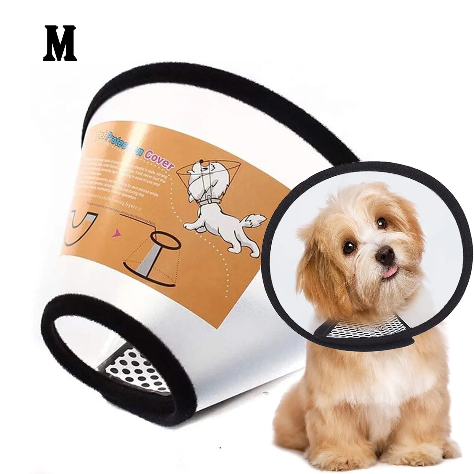 Pet Elizabethan Collar for Dogs Comfy Cones to Stop Licking Protective Collar for Dog After Surgery Anti-Bite Lick 250716