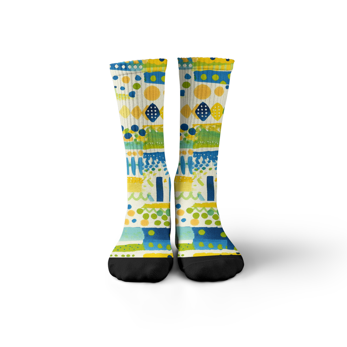 Colorful Abstract Pattern Unisex Tube Designer Socks C087