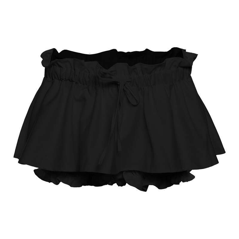 INS2025 Spring New Women's Solid Color Slim Street Fashion Low Waist Skirt Skort d4d