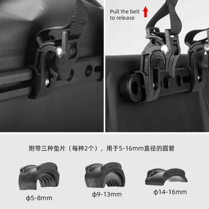 Sahoo Bicycle Rear Rack Bag W/ Shoulder Carry Belt Large Capacity 10/20L Rain Tight Taped Seaming Lage Carrier Pannier high-quality