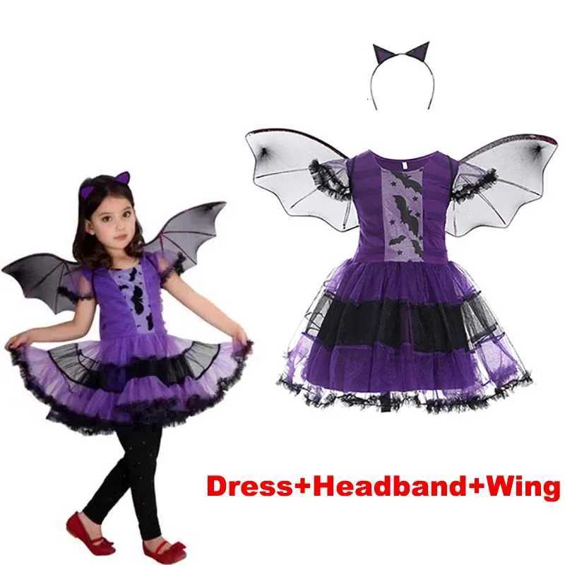 Girls Pumpkin Costume Kid Princess Pageant Dress Children Vampire Performance Elegant Clothes Witch Halloween Romper 12Y Outfits Z250725